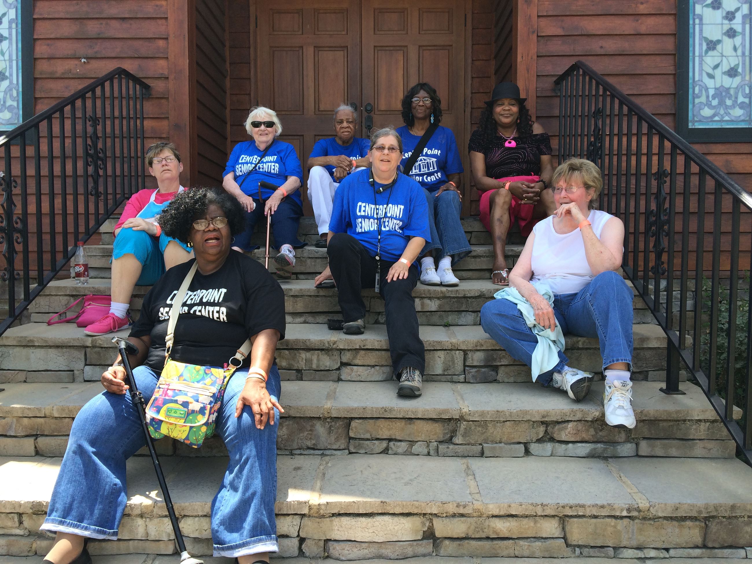 Group Gathered on Steps