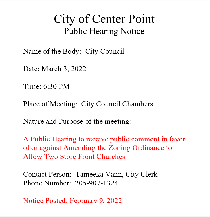 Public Notice March2022